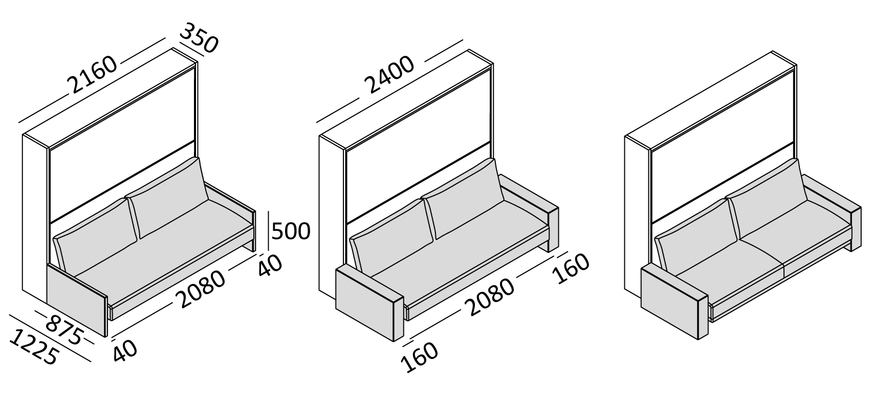 Opklapbaar stapelbed BedHabits 4